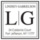 Modern Initials with Name Square Address Labels Image 2 of 2